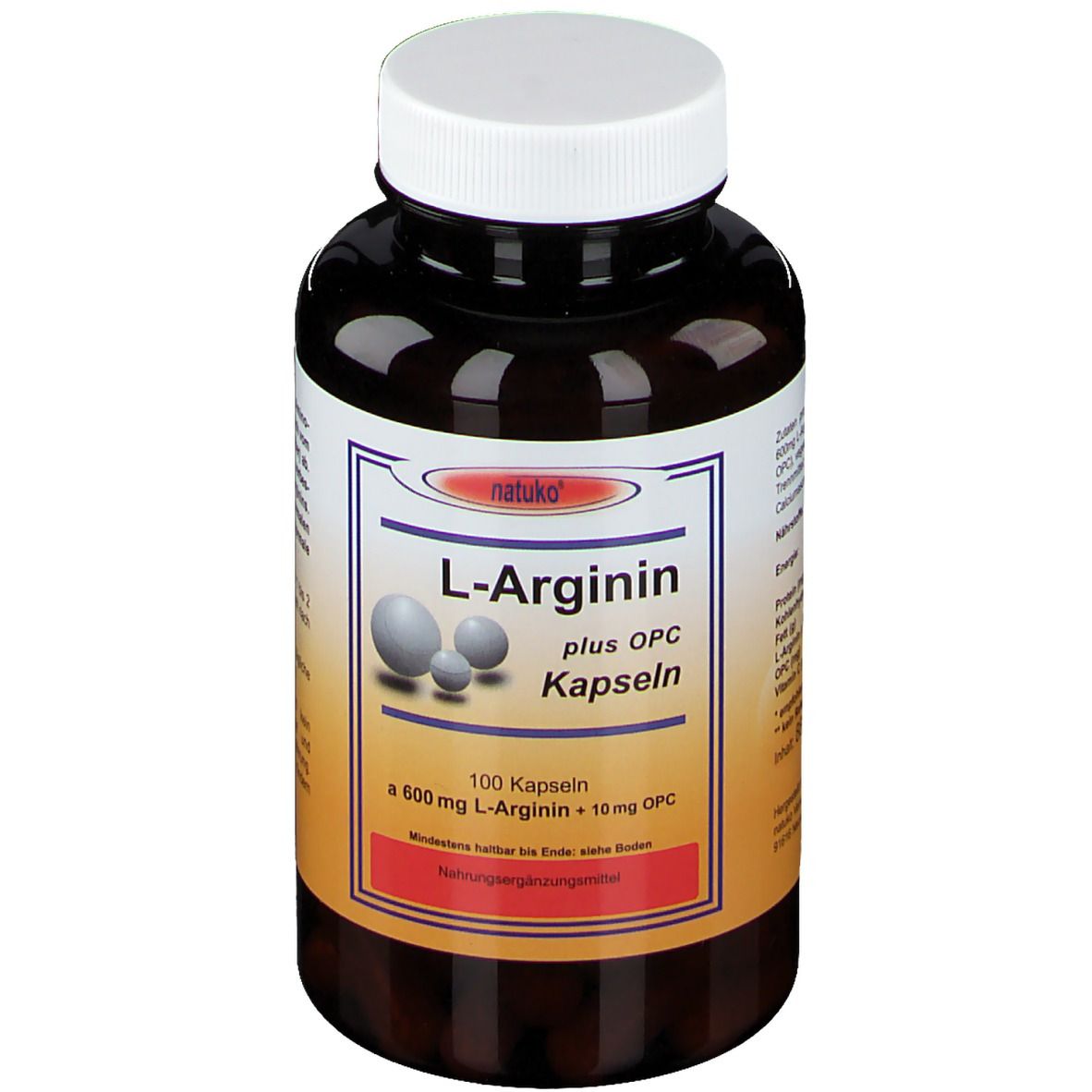 L-Arginin + OPC 600 mg Kapseln