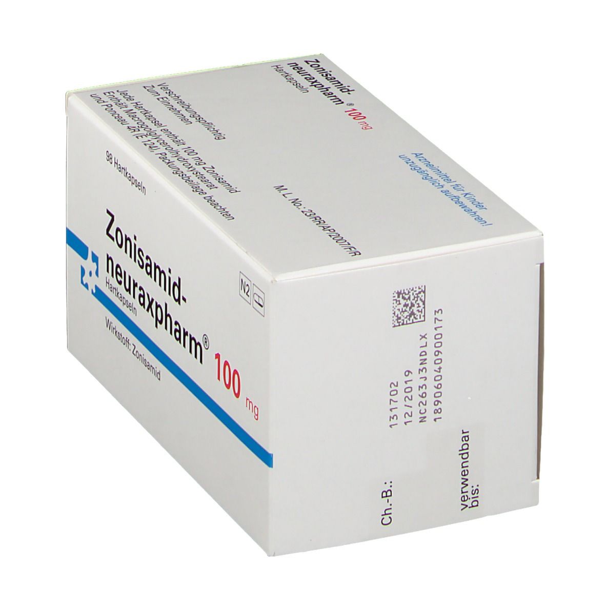 ZONISAMID-neuraxpharm 100 mg Hartkapseln 98 St