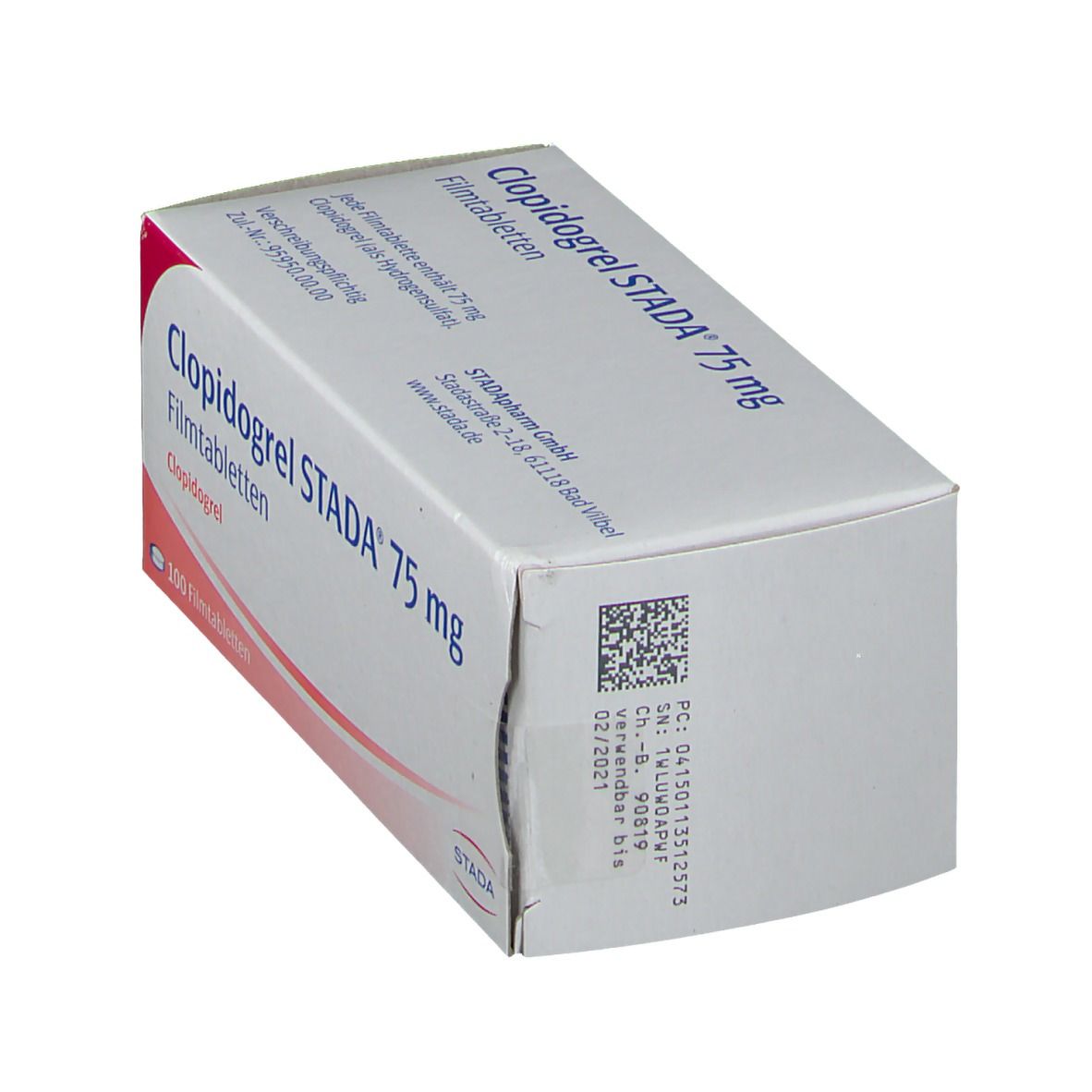 Clopidogrel Stada 75 mg Filmtabletten 100 St