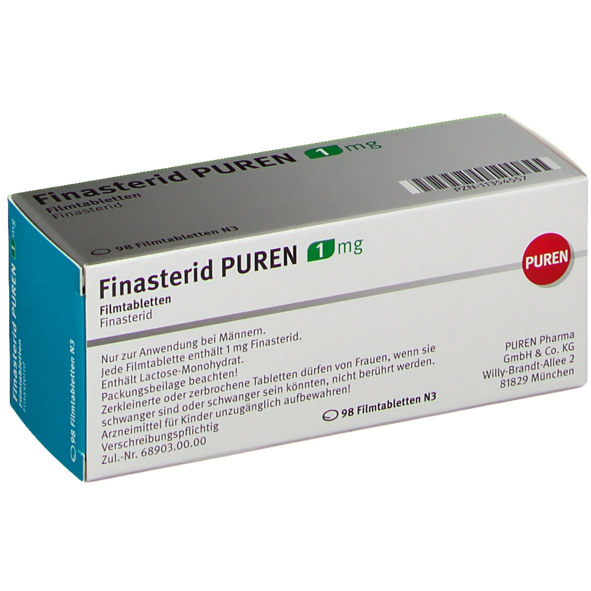 FINASTERID PUREN 1 mg Filmtabletten
