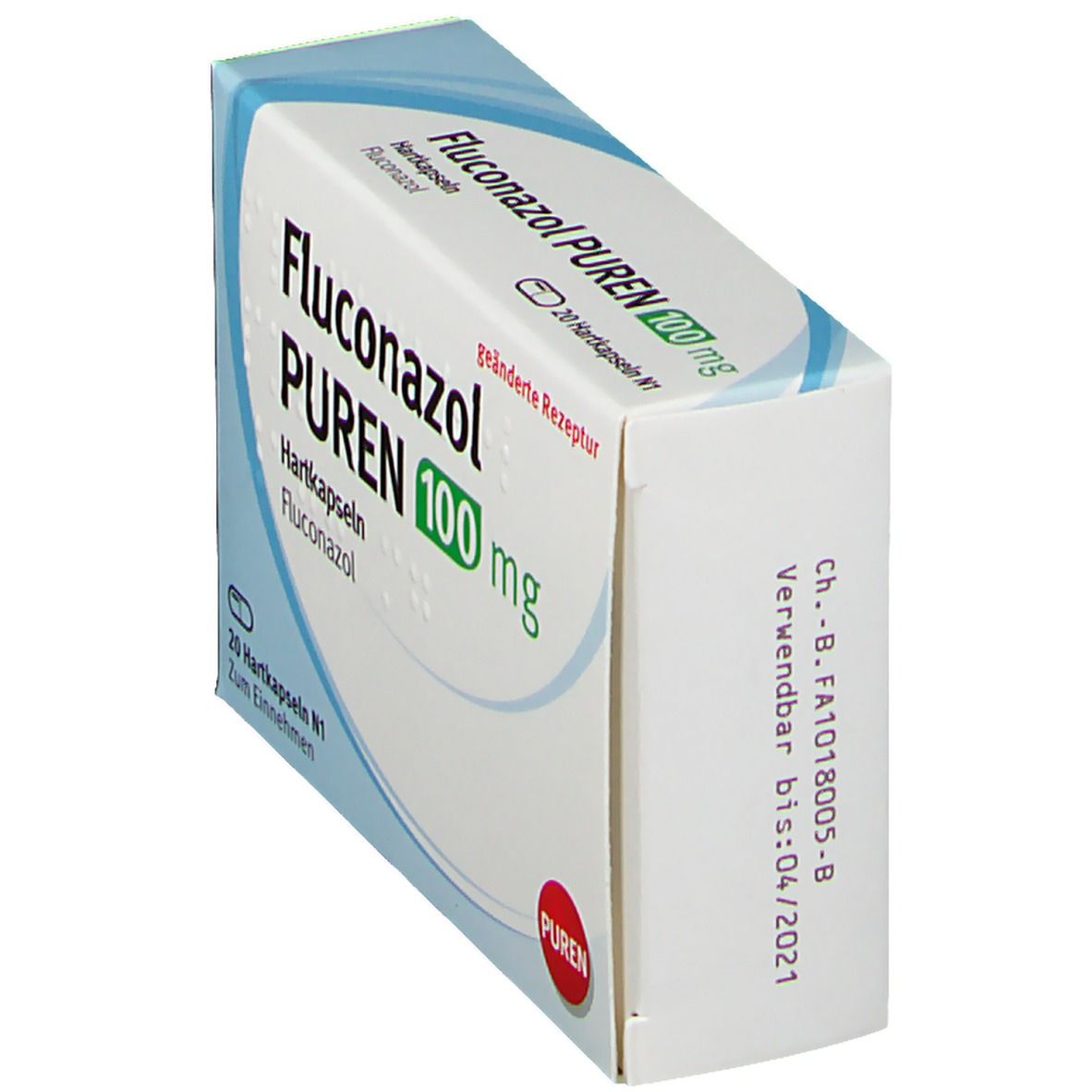 Fluconazol Puren 100 mg Hartkapseln 20 St