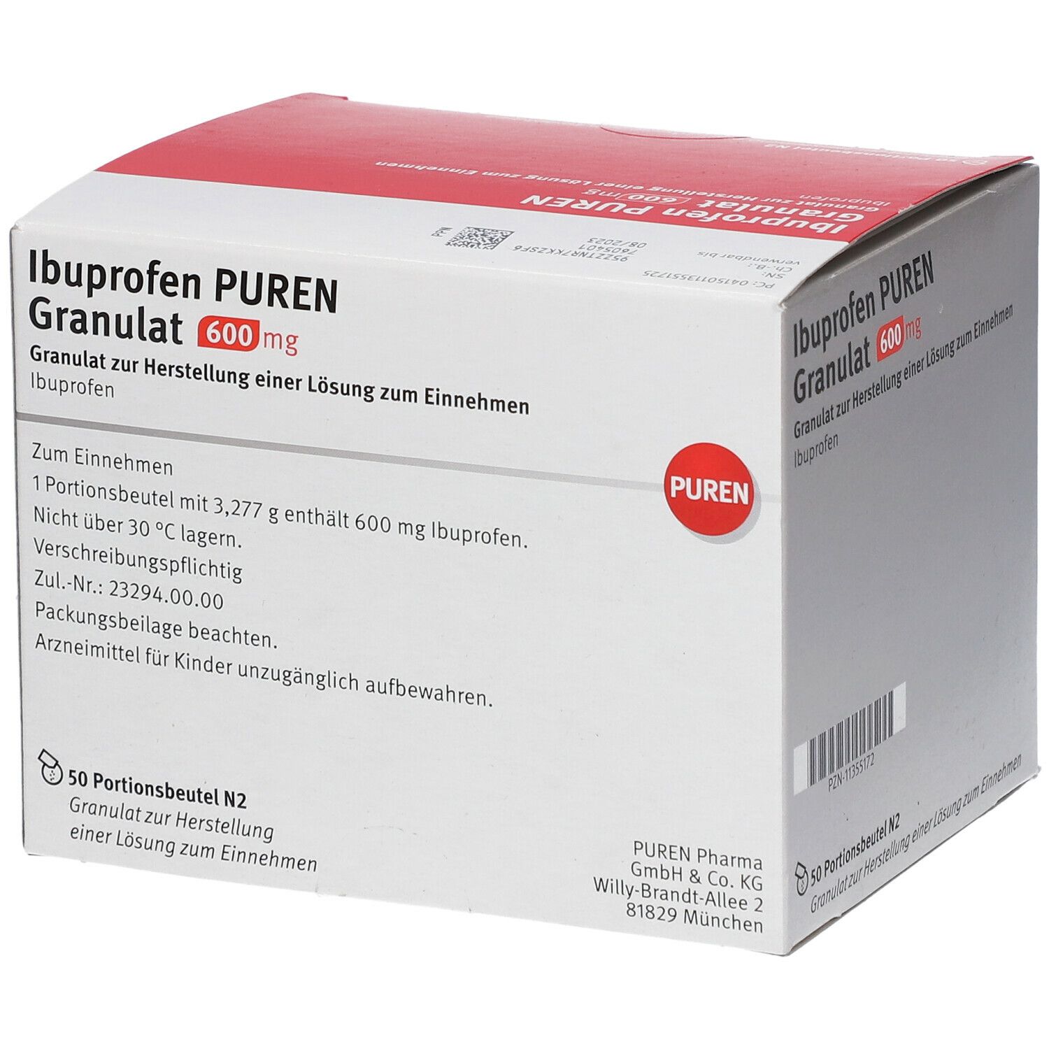 Ibuprofen PUREN Granulat 600 mg