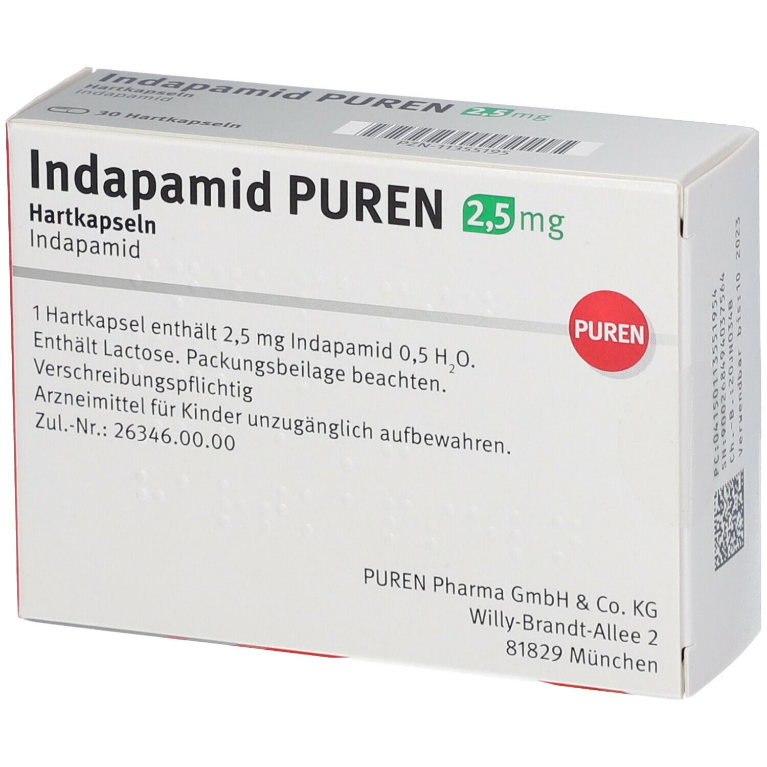Indapamid PUREN 2,5 mg