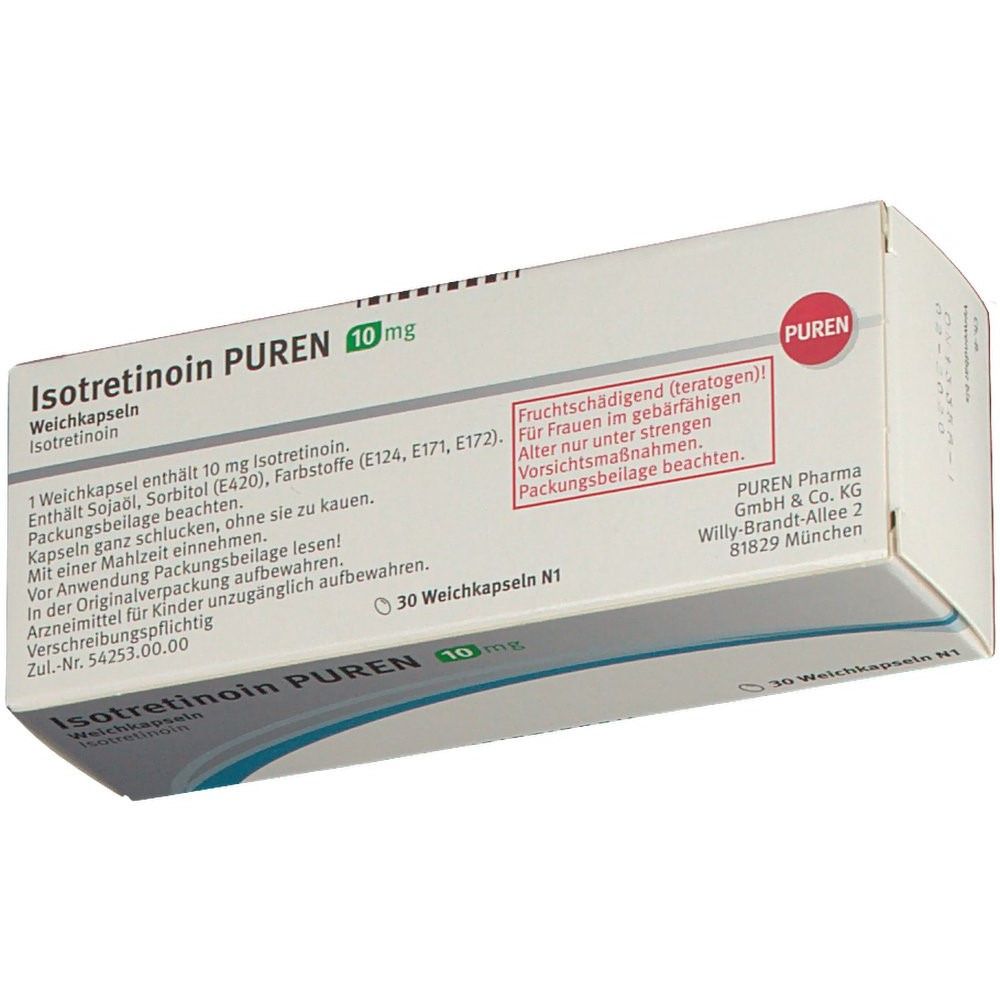 ISOTRETINOIN PUREN 10 mg Weichkapseln