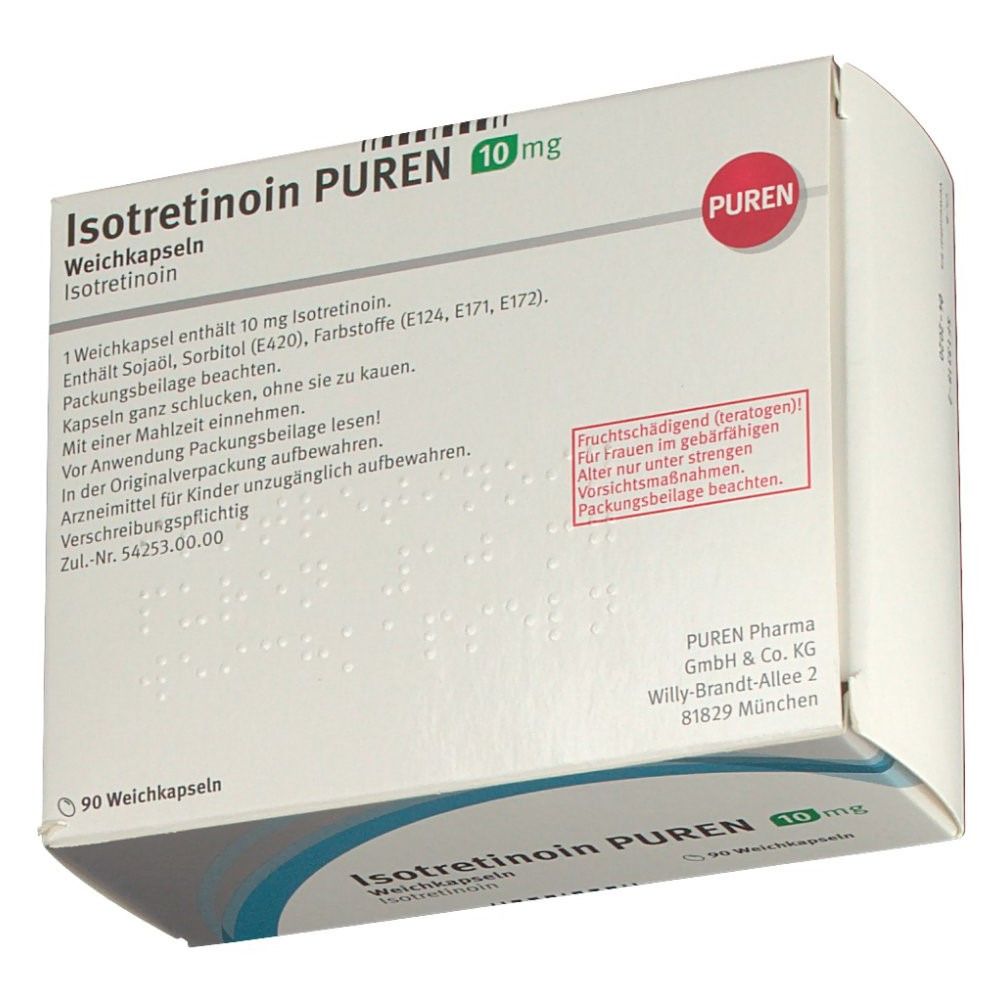 ISOTRETINOIN PUREN 10 mg Weichkapseln