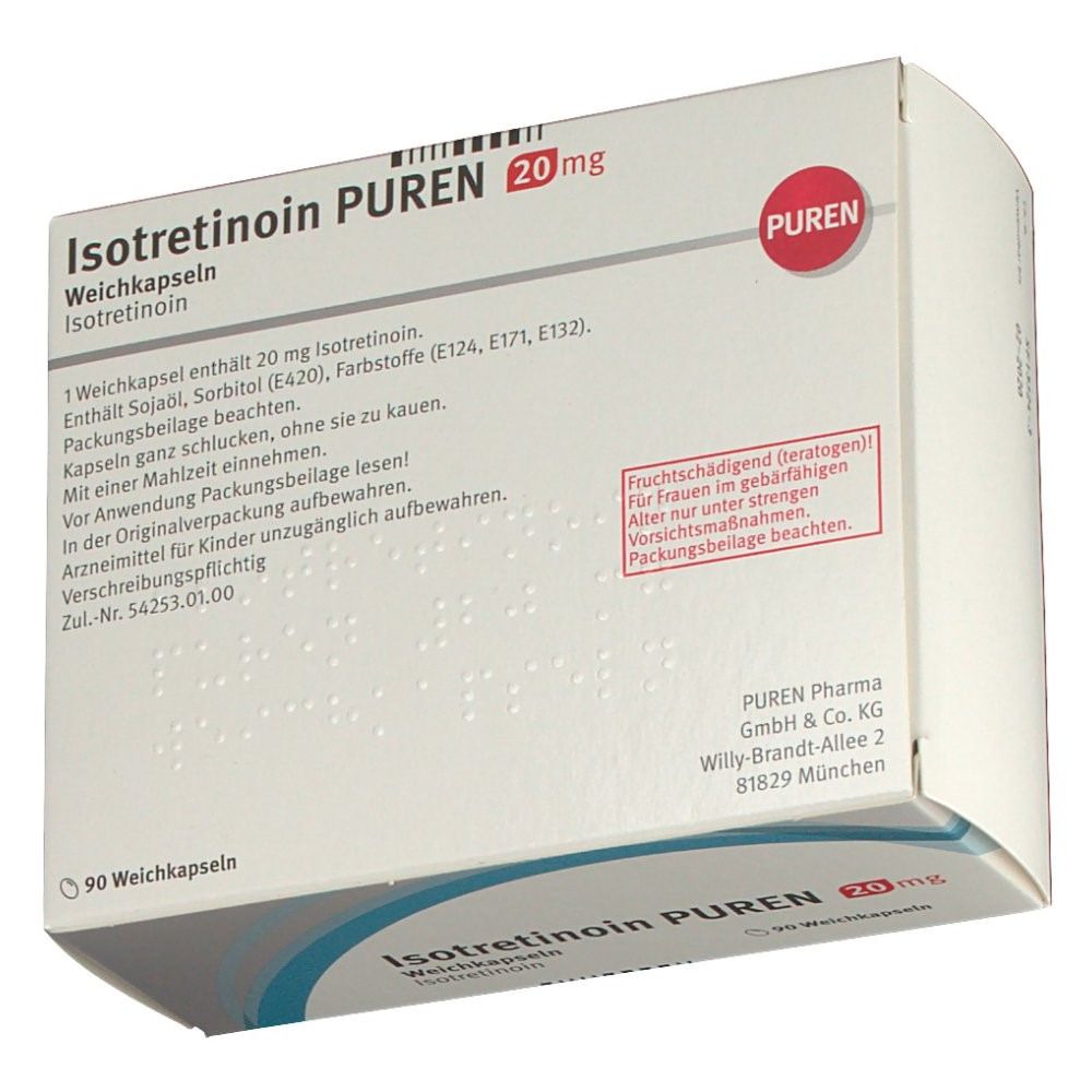 ISOTRETINOIN PUREN 20 mg Weichkapseln