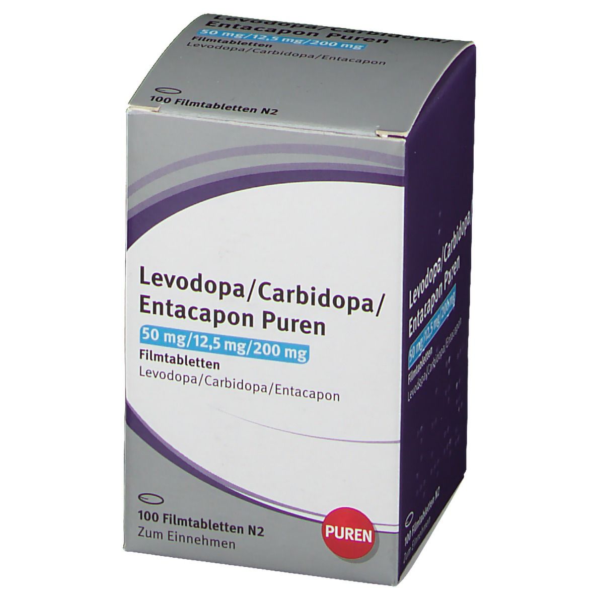 LEVODOPA/Carbidopa/Entacapon Puren 50/12,5/200