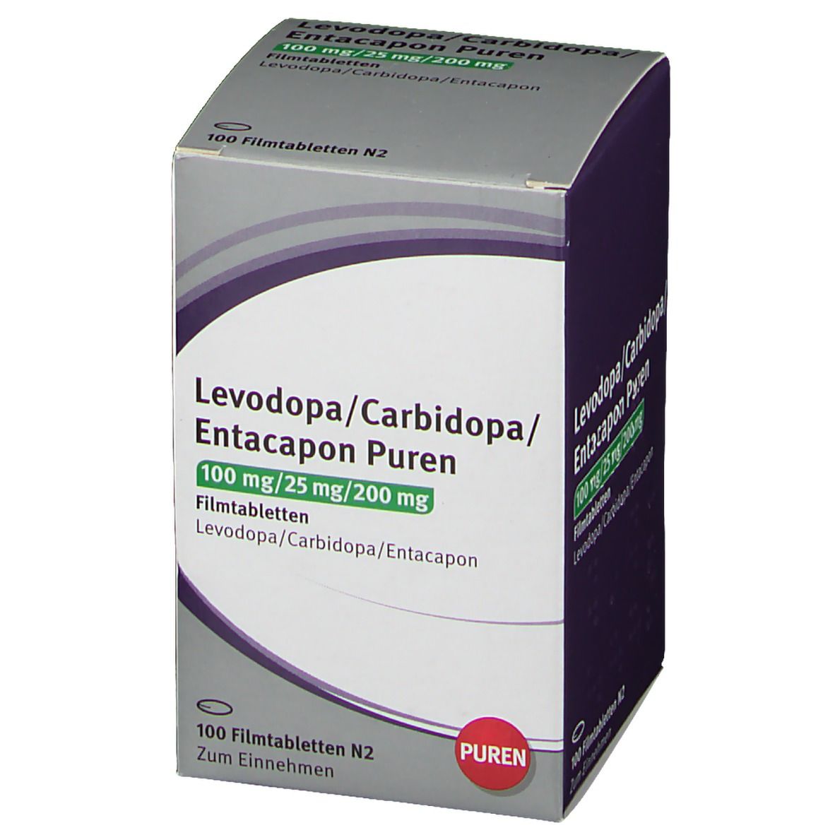 Levodopa/Carbidopa/Entacapon PUREN 100 mg/25 mg/200 mg
