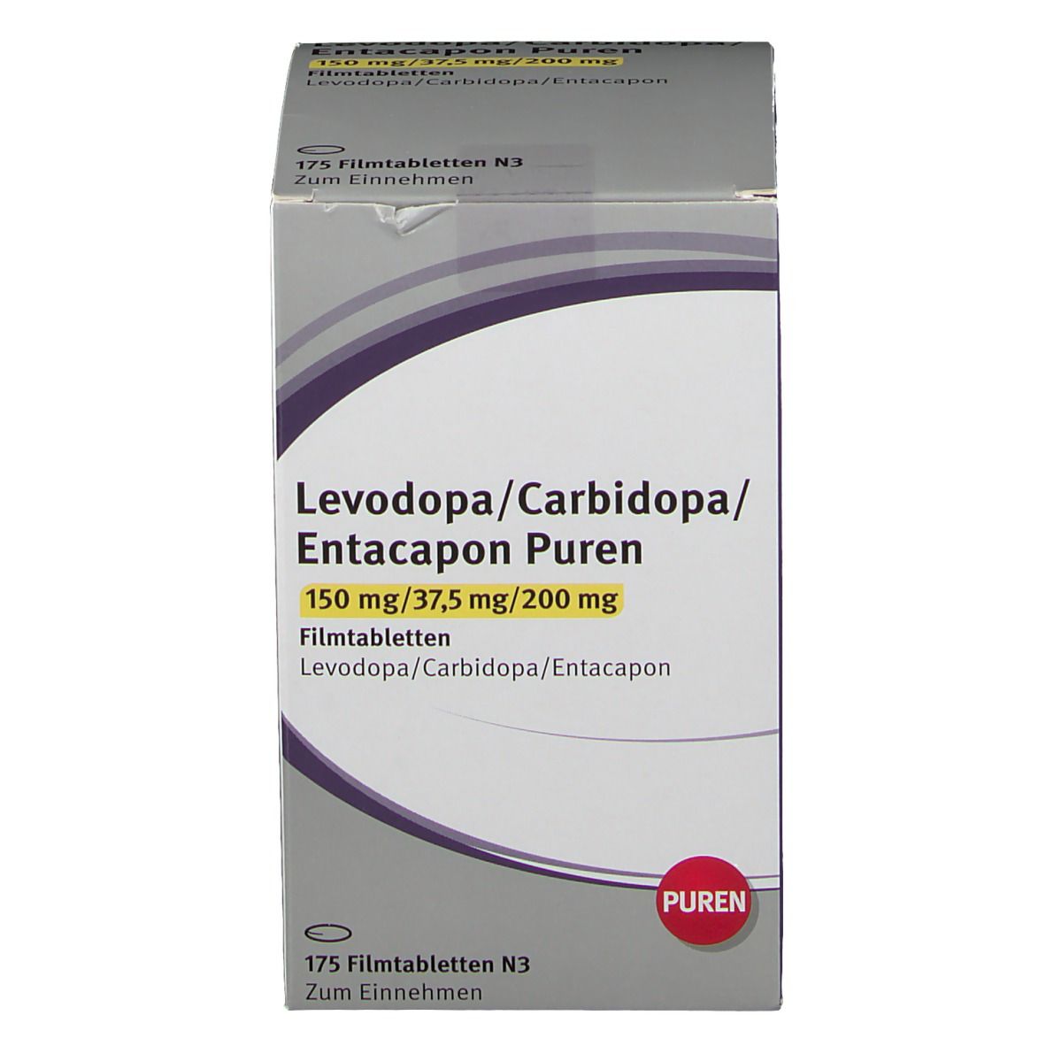 Levodopa/Carbidopa/Entacapon PUREN 150 mg/37,5 mg/200 mg
