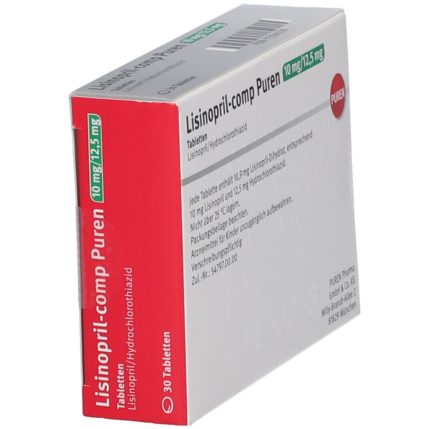 Lisinopril-comp PUREN 10 mg/12,5 mg