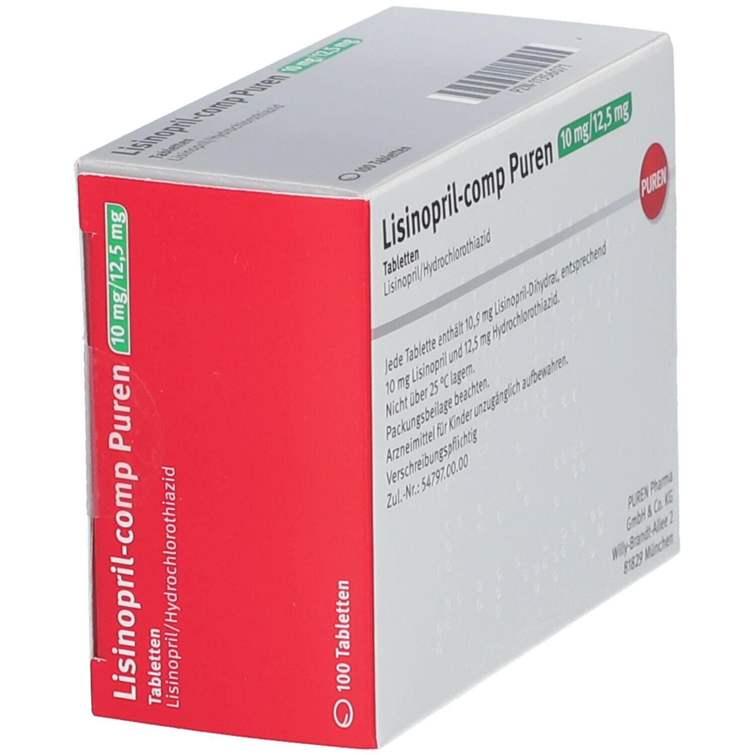 Lisinopril-comp PUREN 10 mg/12,5 mg