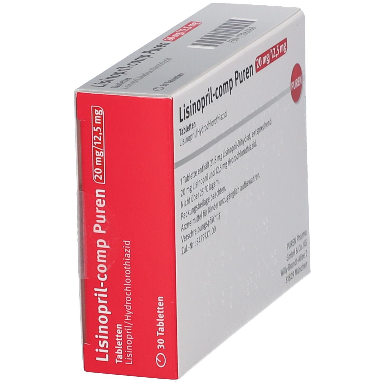 Lisinopril-comp PUREN 20 mg/12,5 mg