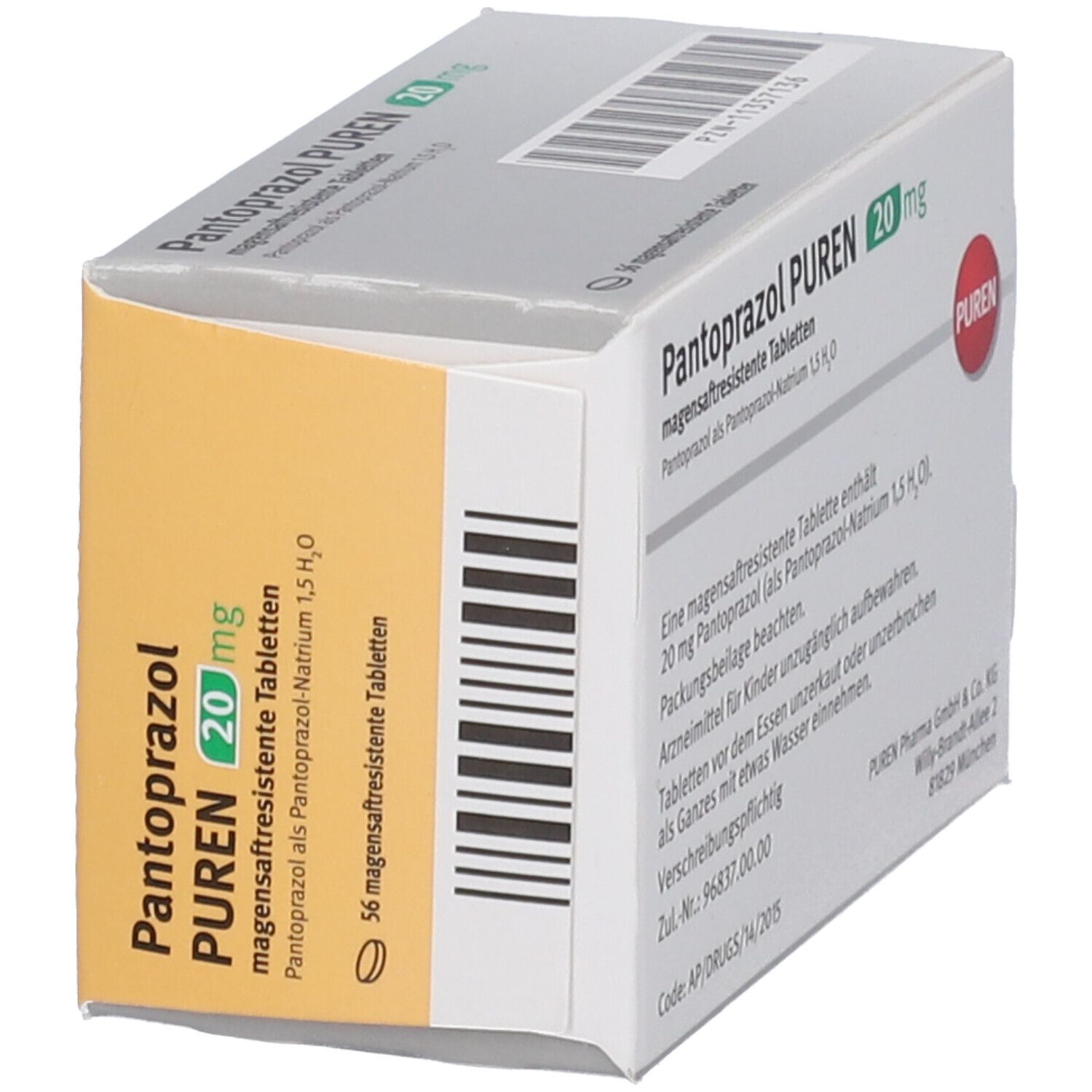 Pantoprazol PUREN 20 mg