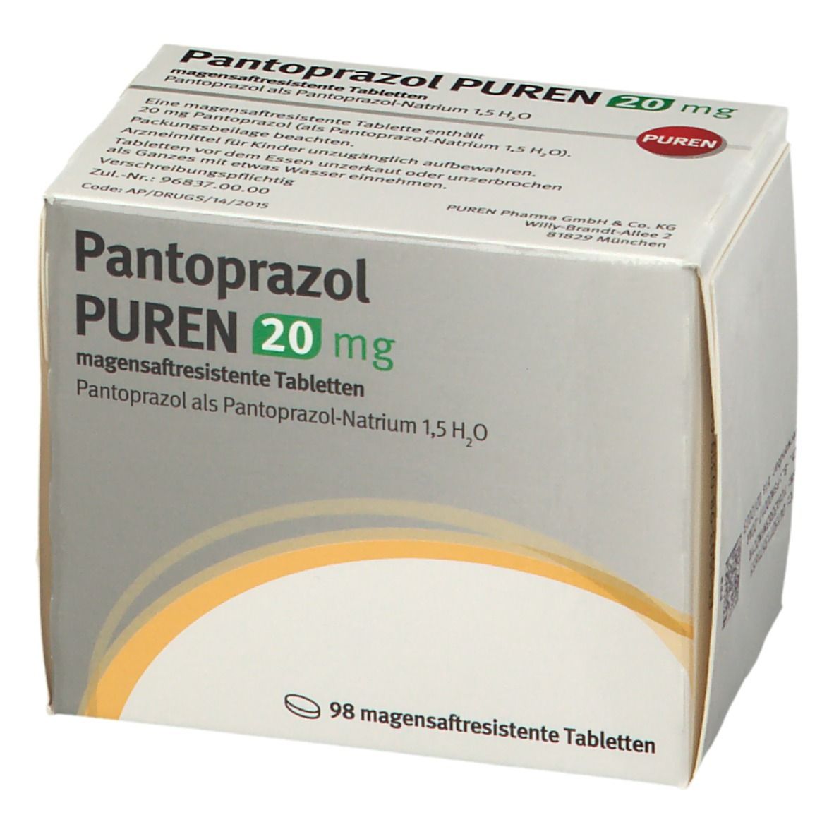 Pantoprazol PUREN 20 mg