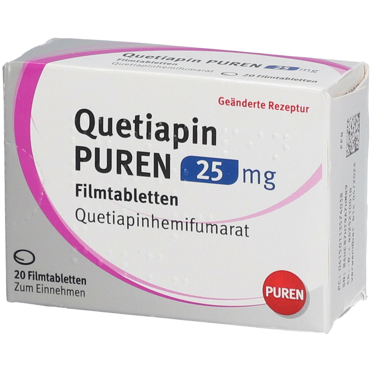 Quetiapin PUREN 25 mg