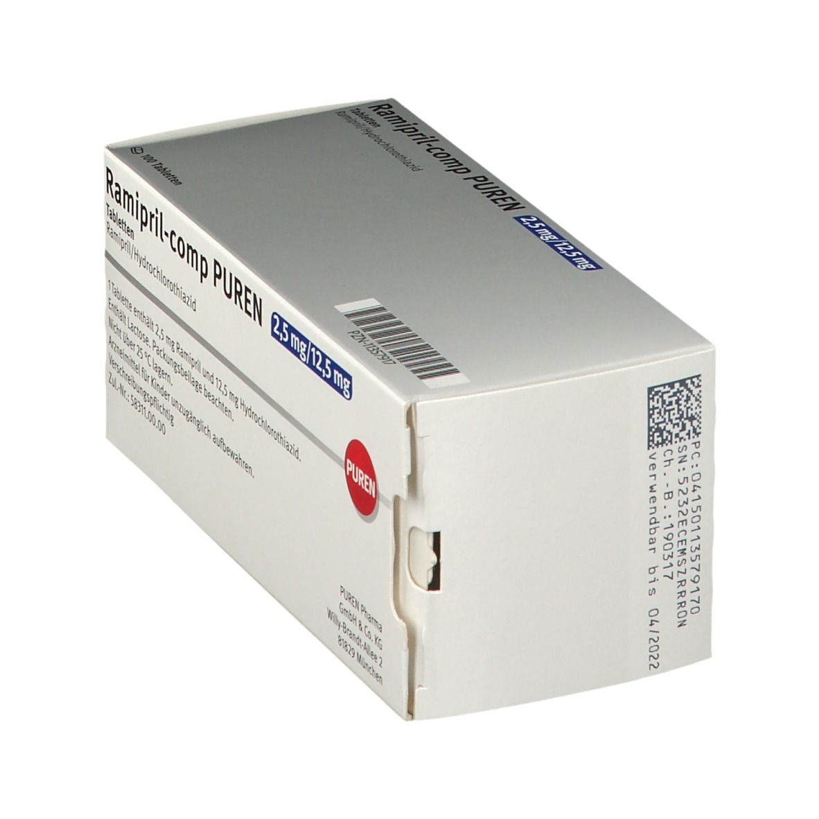 Ramipril-comp PUREN 2,5 mg/12,5 mg