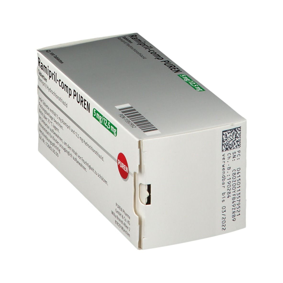 Ramipril-comp PUREN 5 mg/12,5 mg