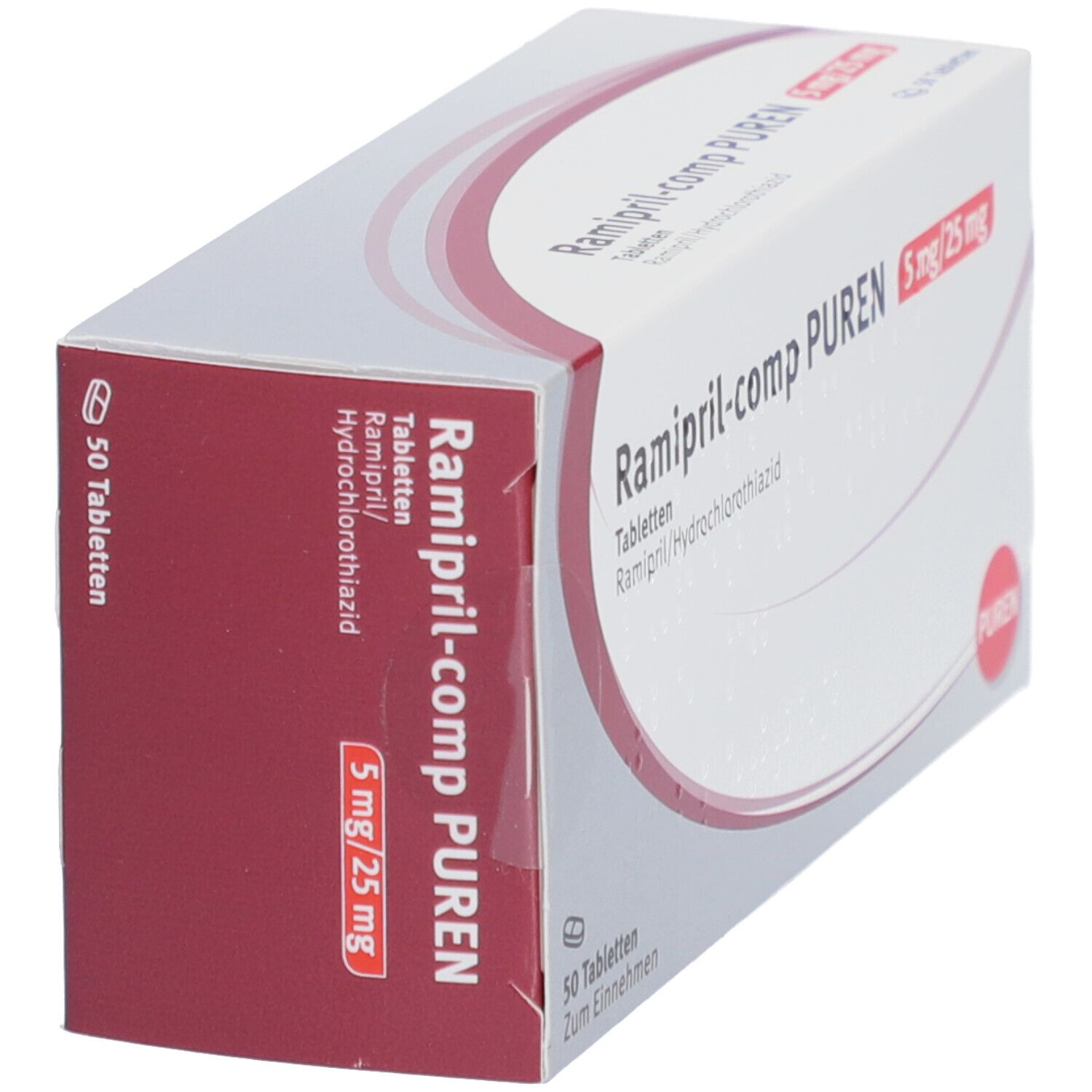 RAMIPRIL-comp Puren 5 mg/25 mg Tabletten 50 St