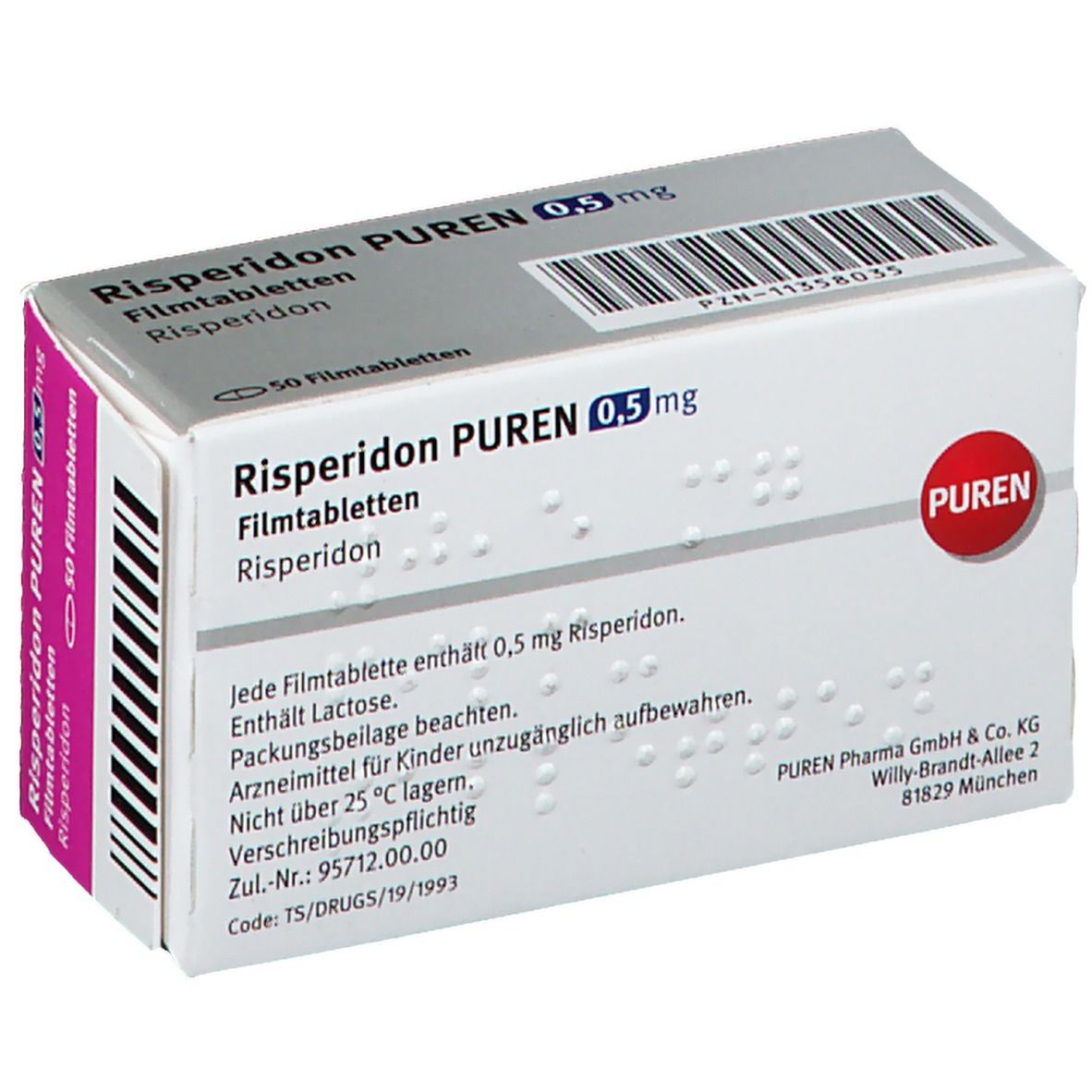 Risperidon PUREN 0,5 mg