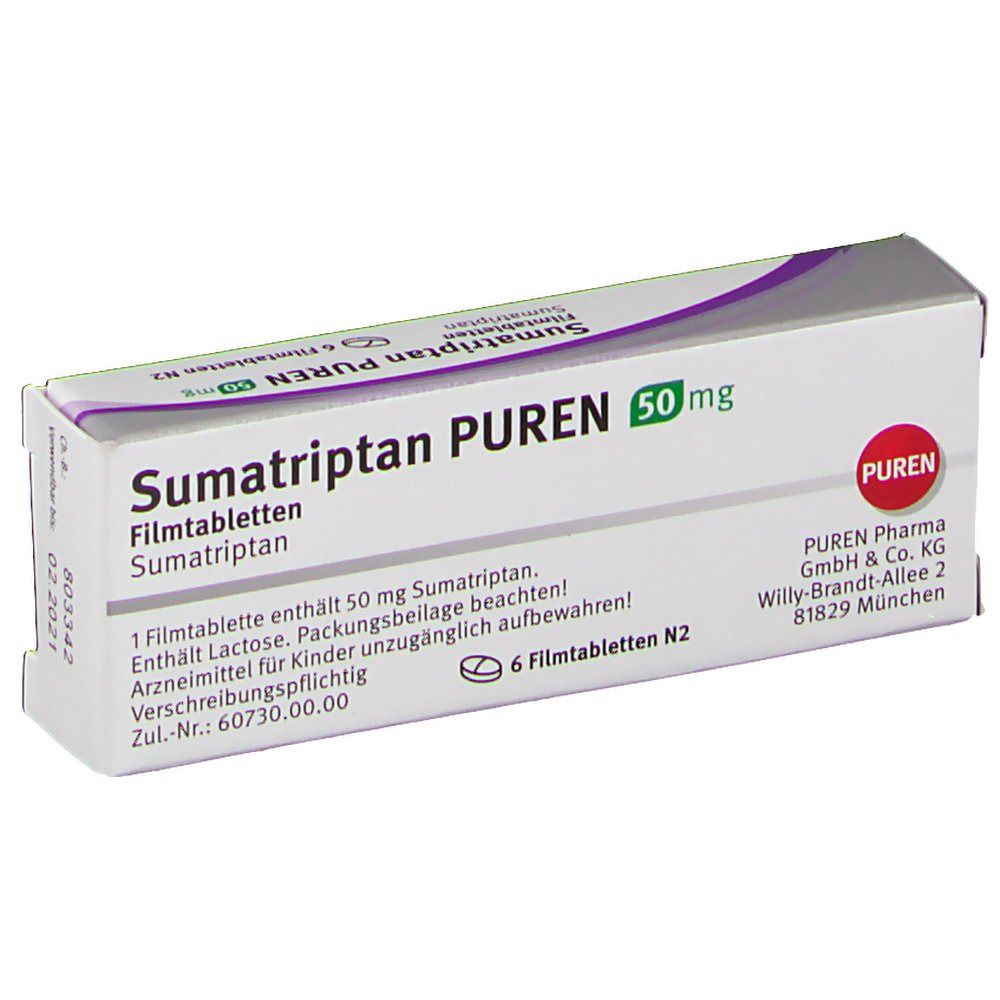 Sumatriptan PUREN 50 mg