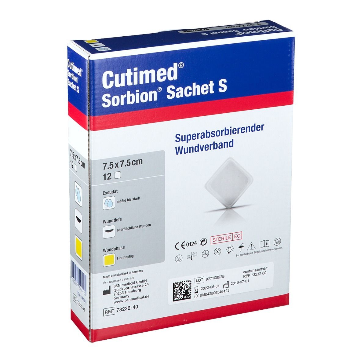 Cutimed® Sorbion Sachet S 7,5 cm x 7,5 cm