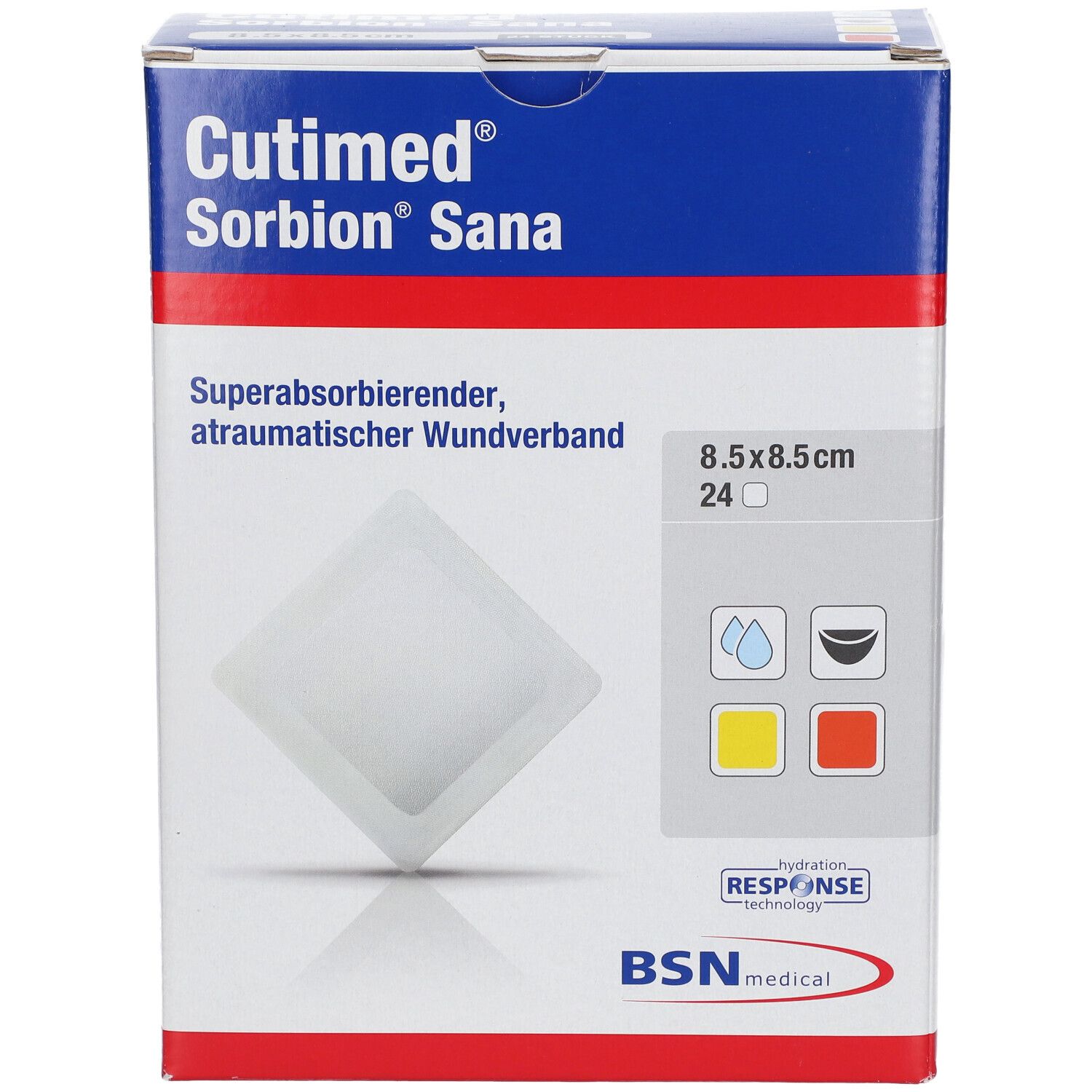 Cutimed® Sorbion Sana 8,5 cm x 8,5 cm