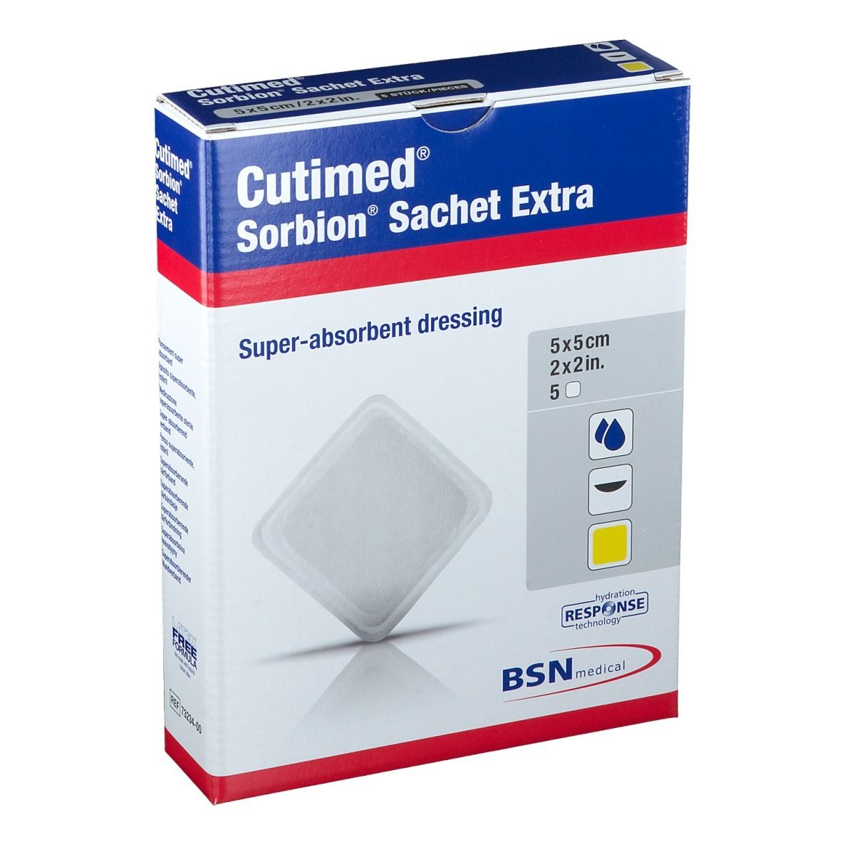 Cutimed® Sorbion Sachet Extra 5 cm x 5 cm