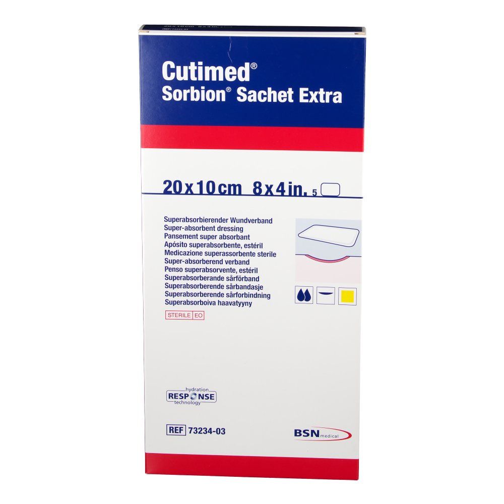 Cutimed® Sorbion Sachet Extra 20 cm x 10 cm