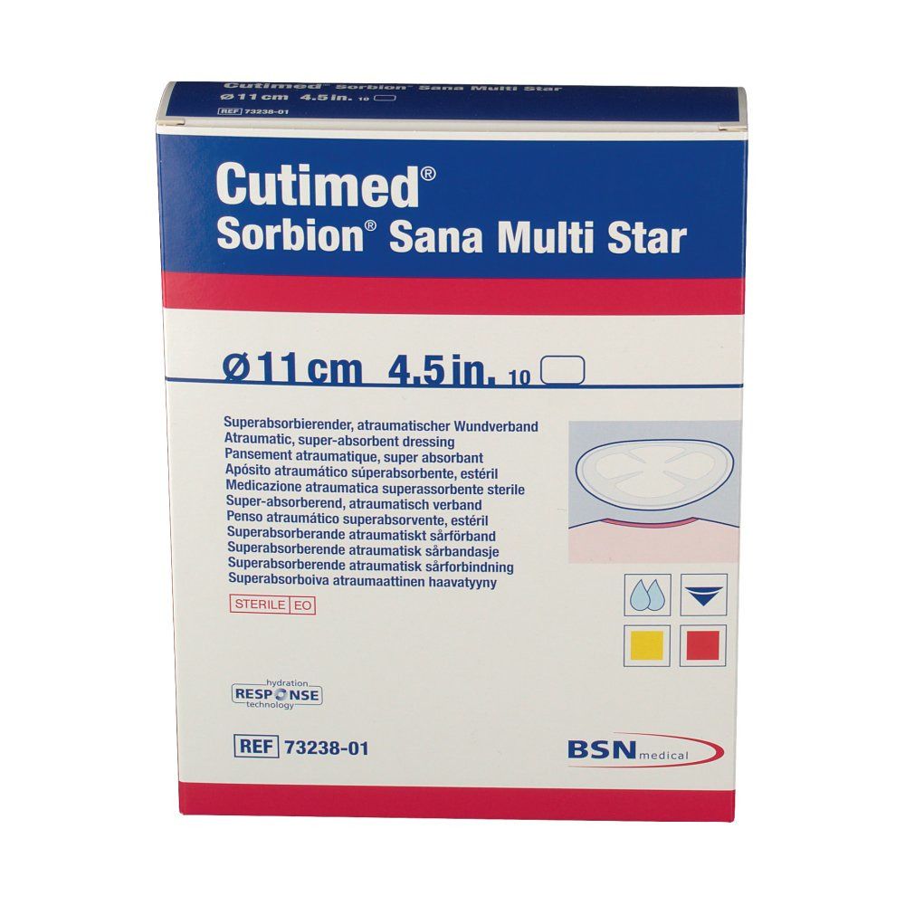 Cutimed® Sorbion Sana Multi Star 11 cm