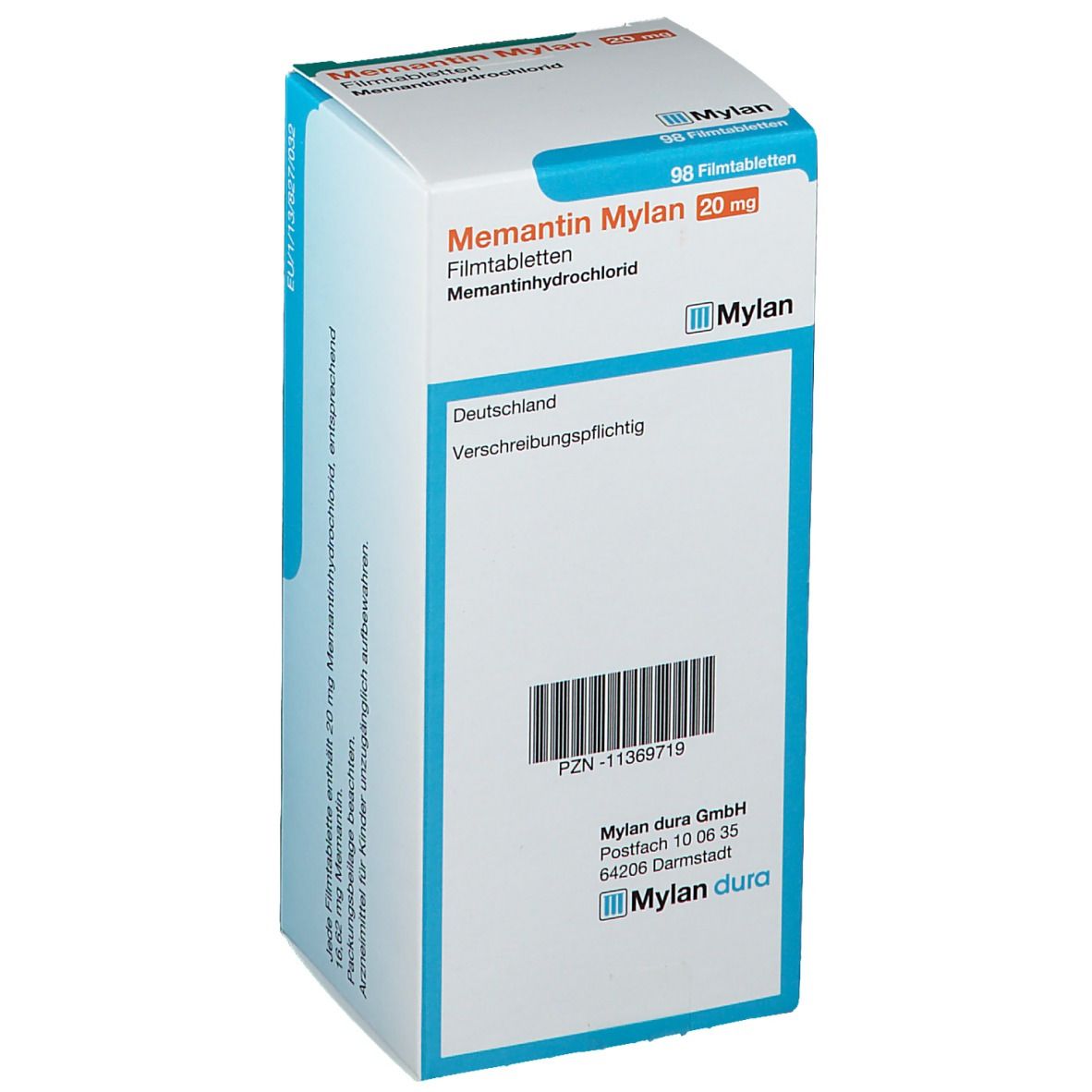Memantin Mylan 20 mg 98 St mit dem ERezept kaufen Shop Apotheke