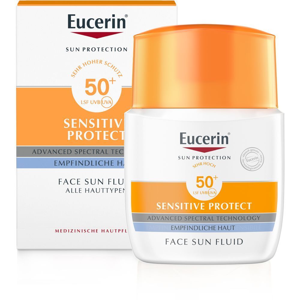 Eucerin® Sensitive Protect Face Sun Fluid LSF 50+ + Eucerin Oil Control Body LSF50+ 50ml GRATIS
