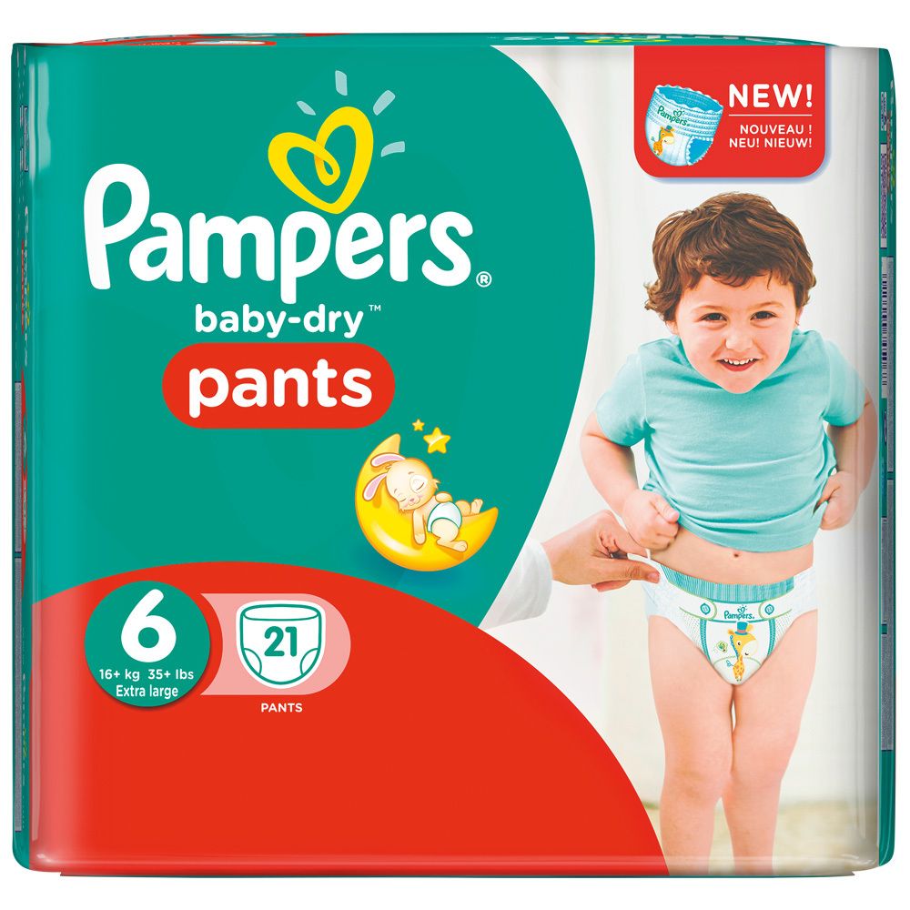 Pampers® baby-dry pants Gr. 6 Extra Large 16+kg Sparpack