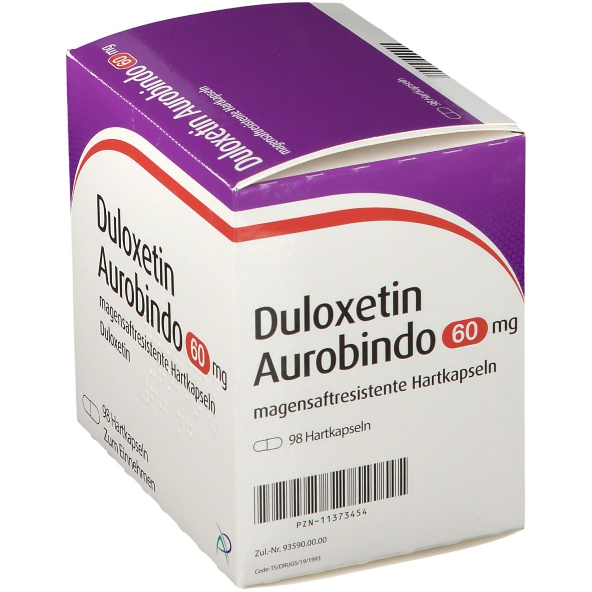 Duloxetin Aurobindo 60 mg magensaftres.Hartkapseln 98 St Magensaftresistente Hartkapseln