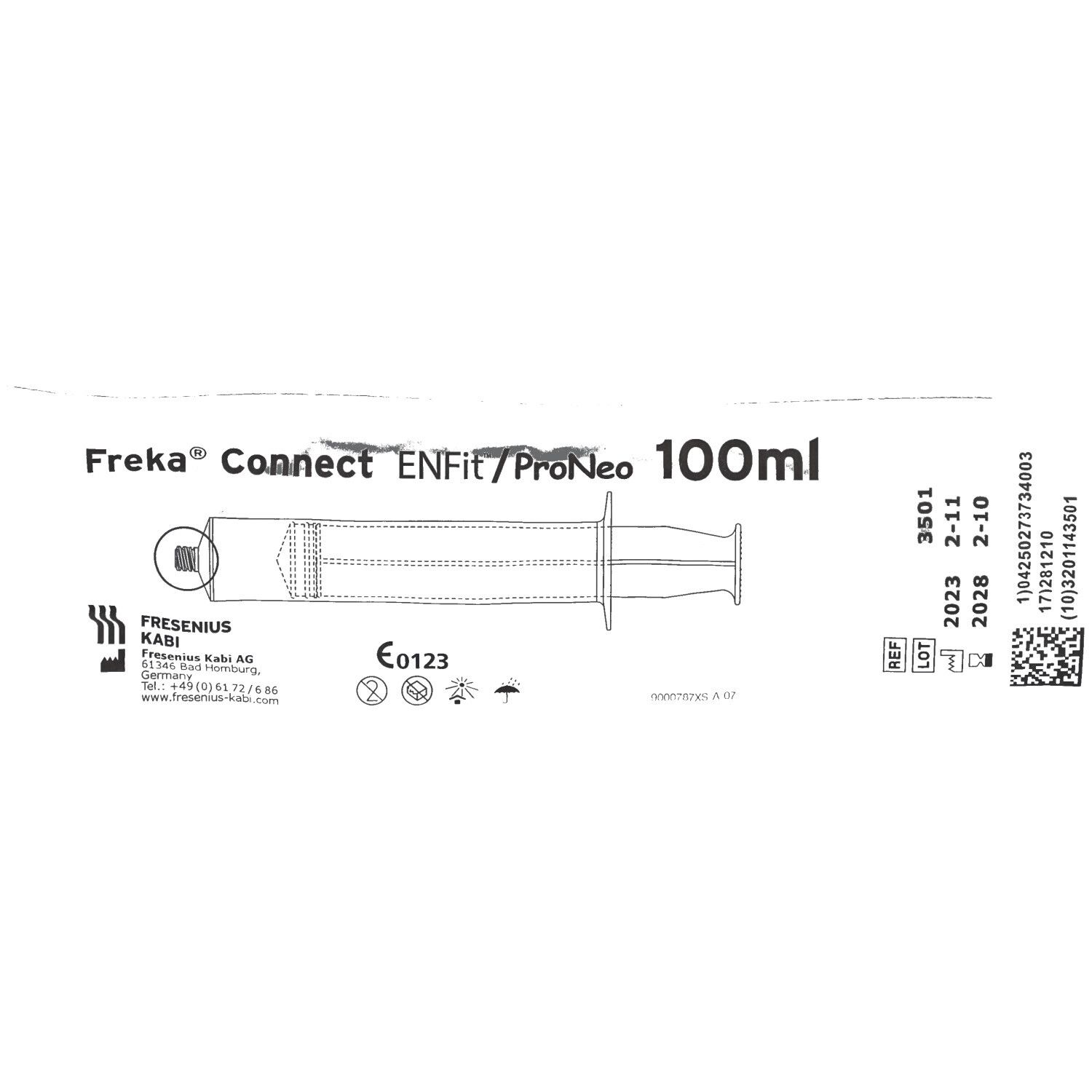 FREKA CONNECT ENFit/ProNeo Spritze 100 ml XS