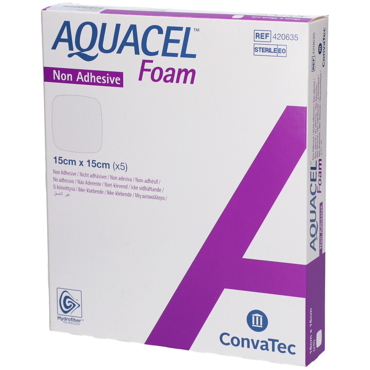 Aquacel Foam nicht adhäsiv 15x15 cm Verband 5 St
