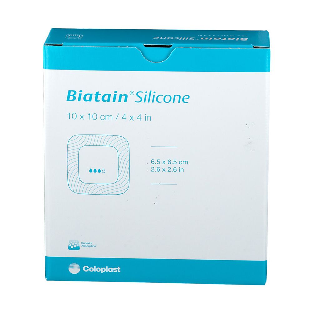 Biatain Silicone Schaumverband 10x10 cm 10 St Verband