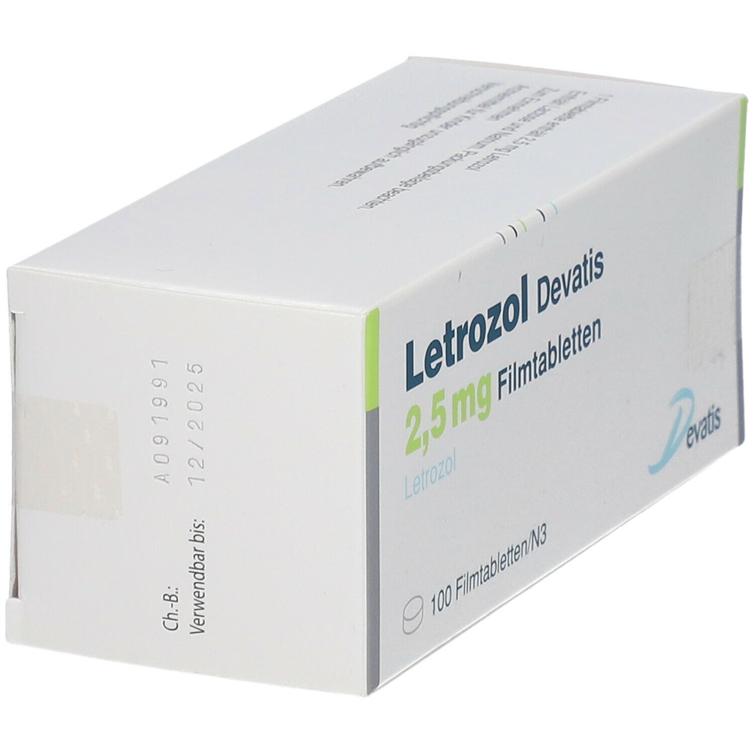 Letrozol Devatis 2,5 mg Filmtabletten 100 St