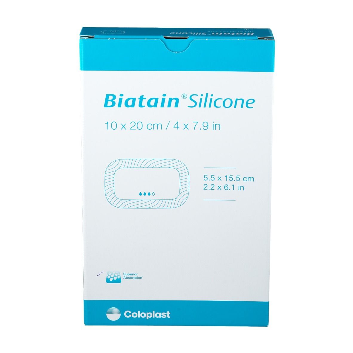BIATAIN® Silicone Schaumverband 10 x 20 cm