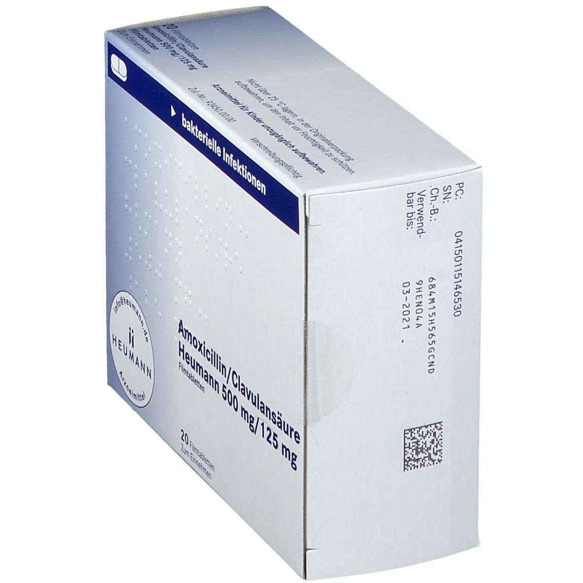 Amoxicillin/Clavulansäure Heumann 500 mg/125 mg