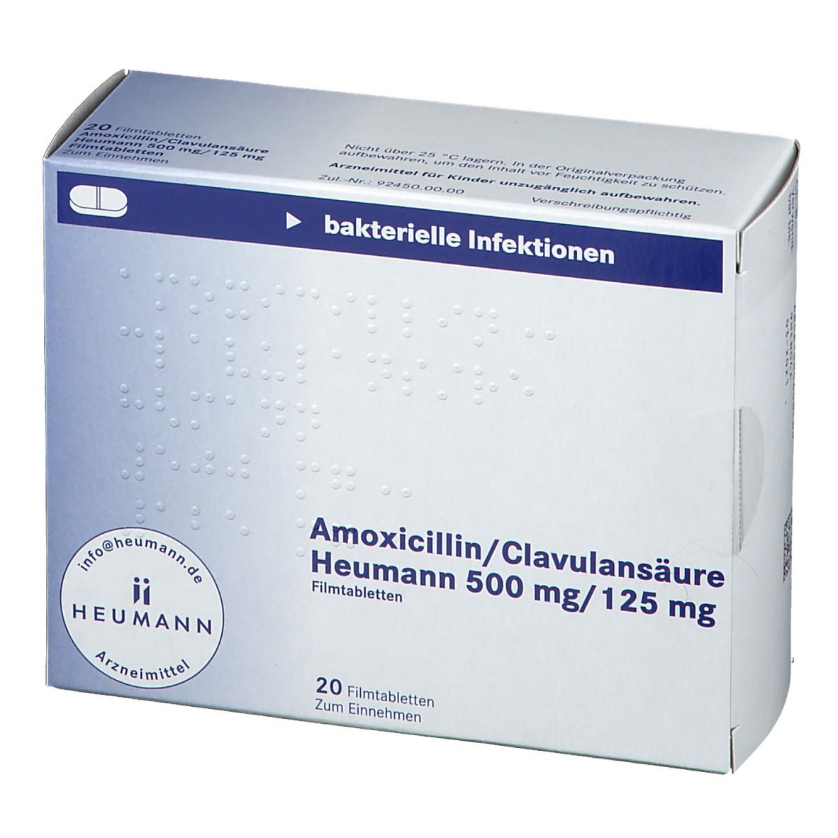 Amoxicillin/Clavulansäure Heumann 500 mg/125 mg