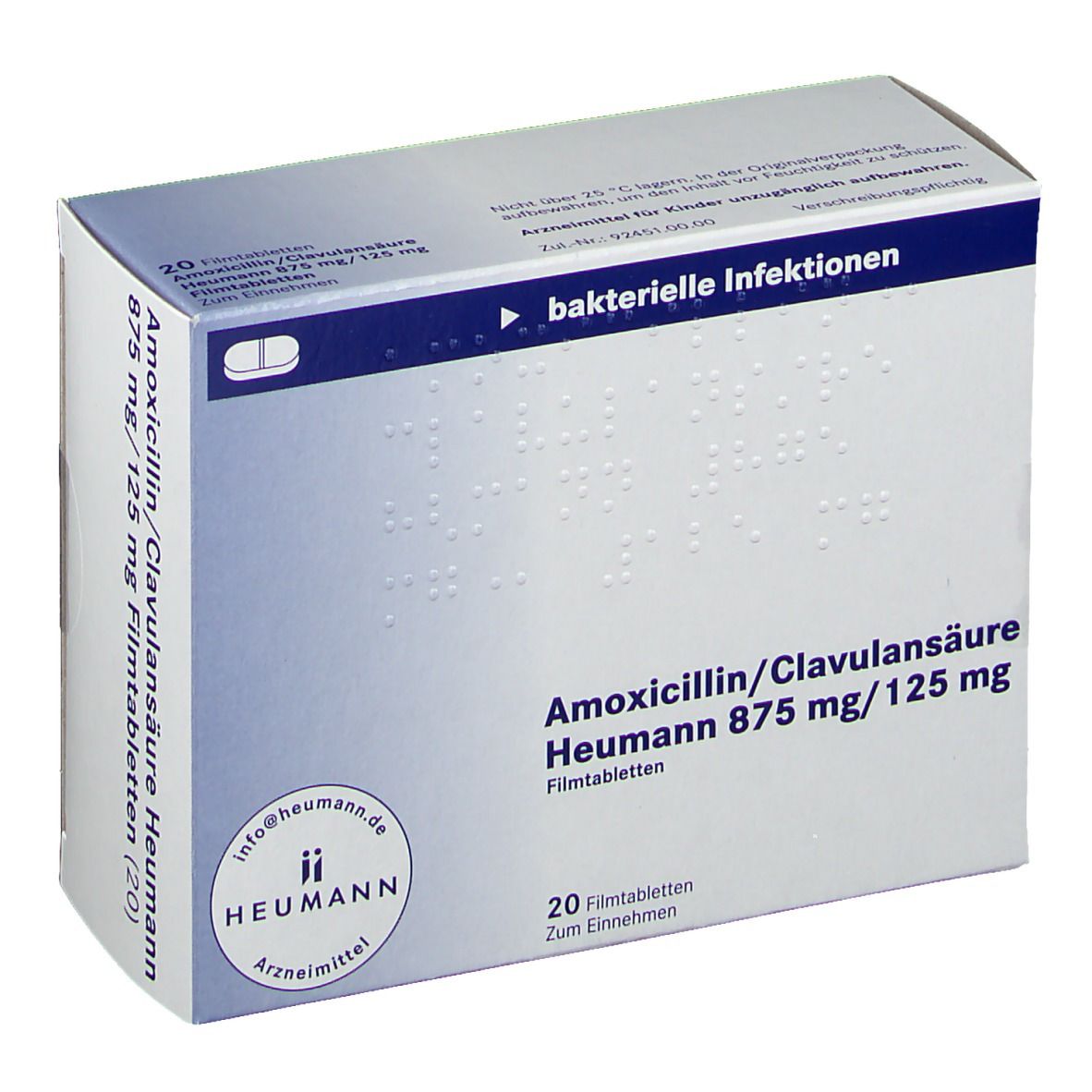 Amoxicillin/Clavulansäure Heumann 875 mg/125 mg