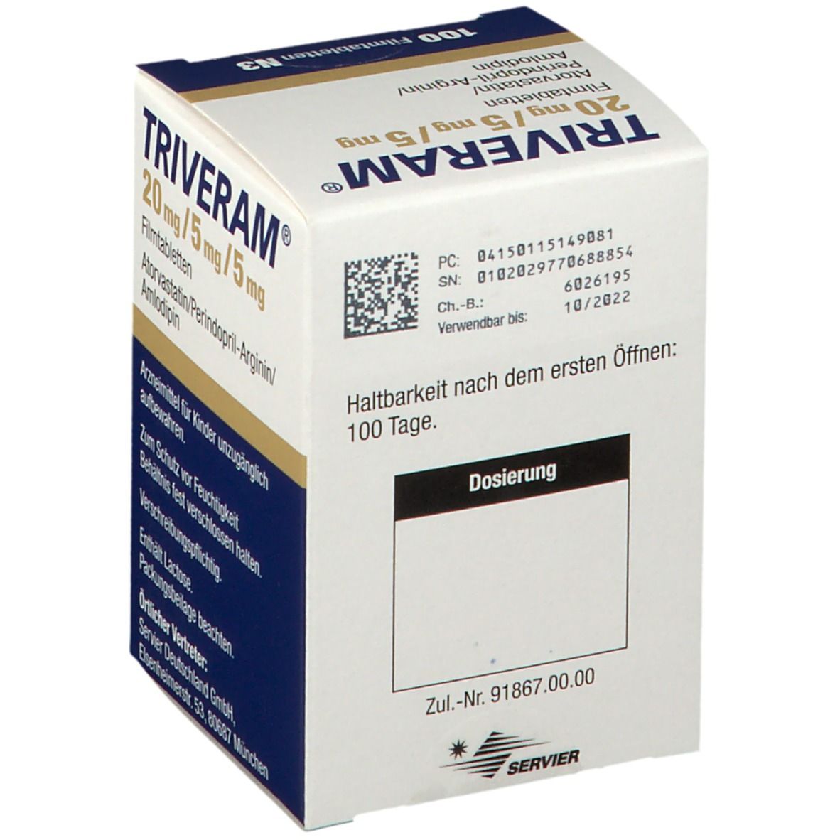 TRIVERAM® 20 mg/ 5 mg/ 5 mg