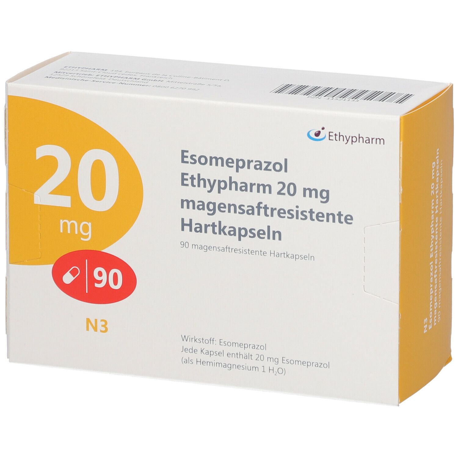 Esomeprazol Ethypharm® 20 mg