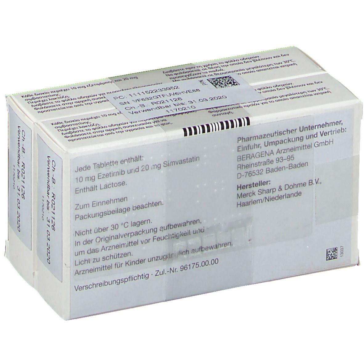 INEGY® 10 mg/20 mg 100 St mit dem E-Rezept kaufen - Shop Apotheke