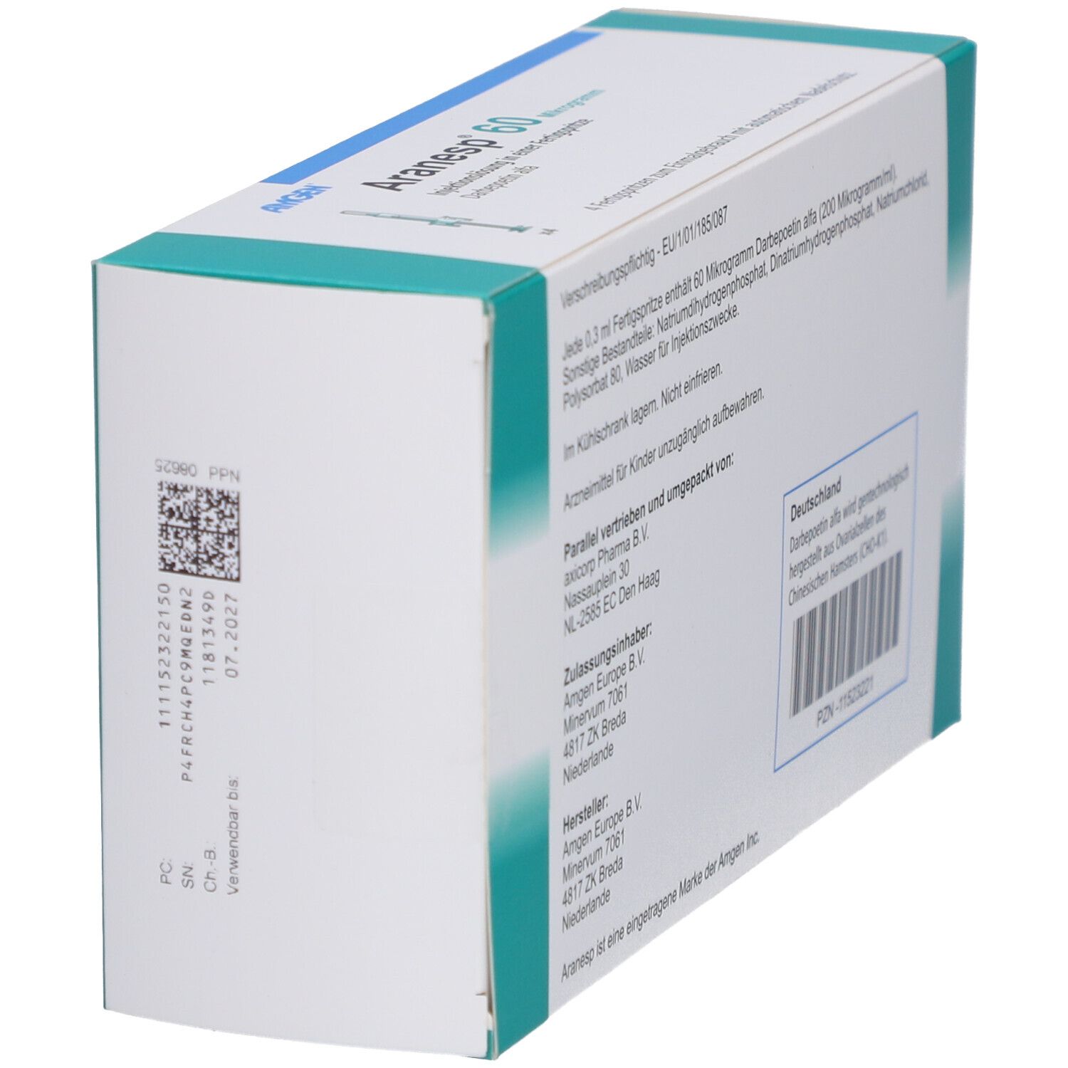 ARANESP 60 µg Inj.-Lsg.i.e.Fert.S.autom.Nadels.