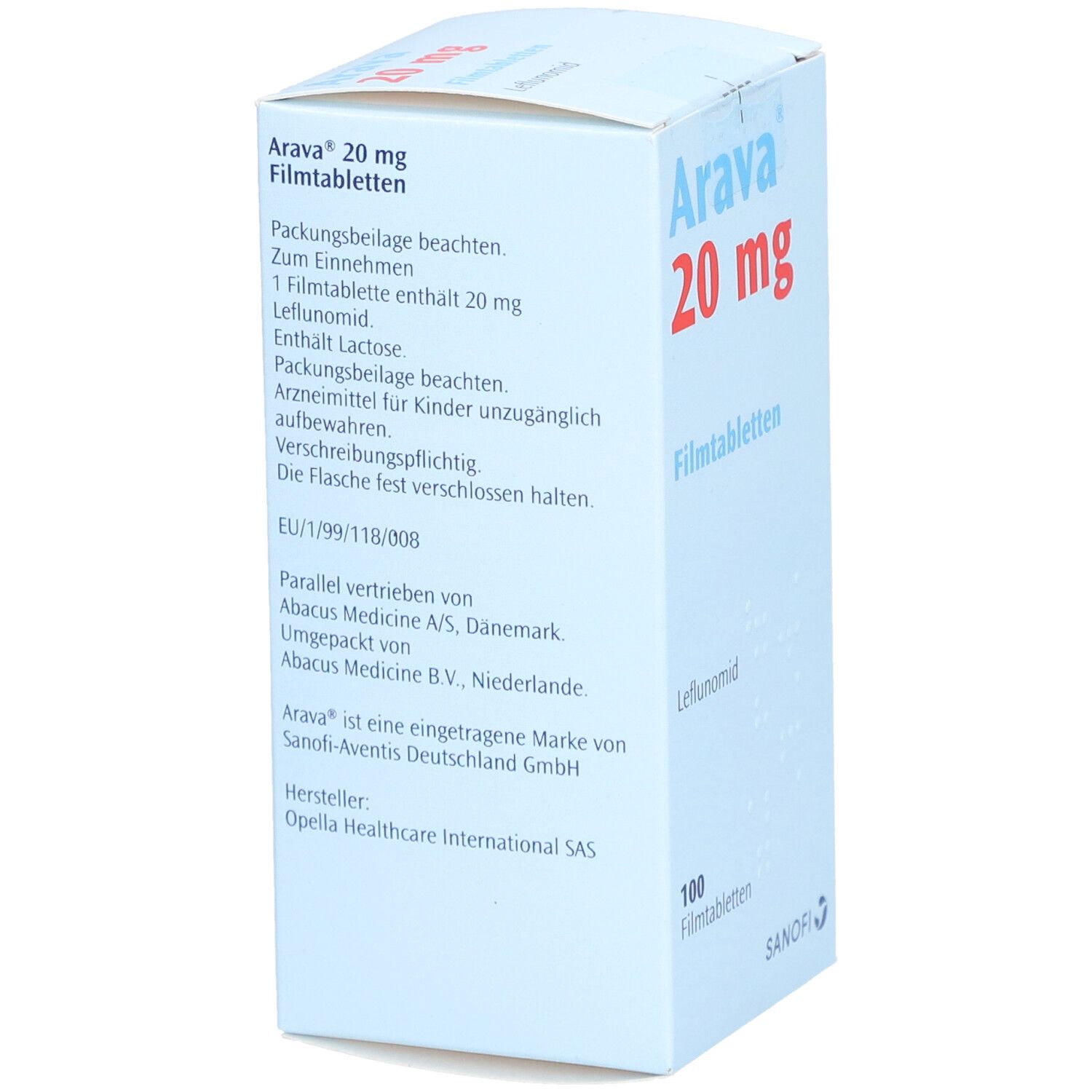 Arava 20 mg Filmtabletten 100 St