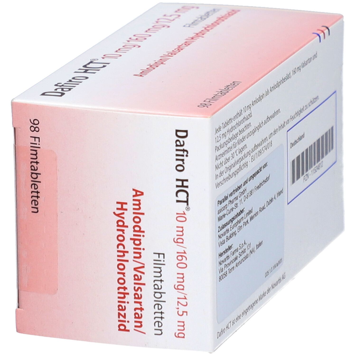 DAFIRO HCT 10 mg/160 mg/12,5 mg Filmtabletten