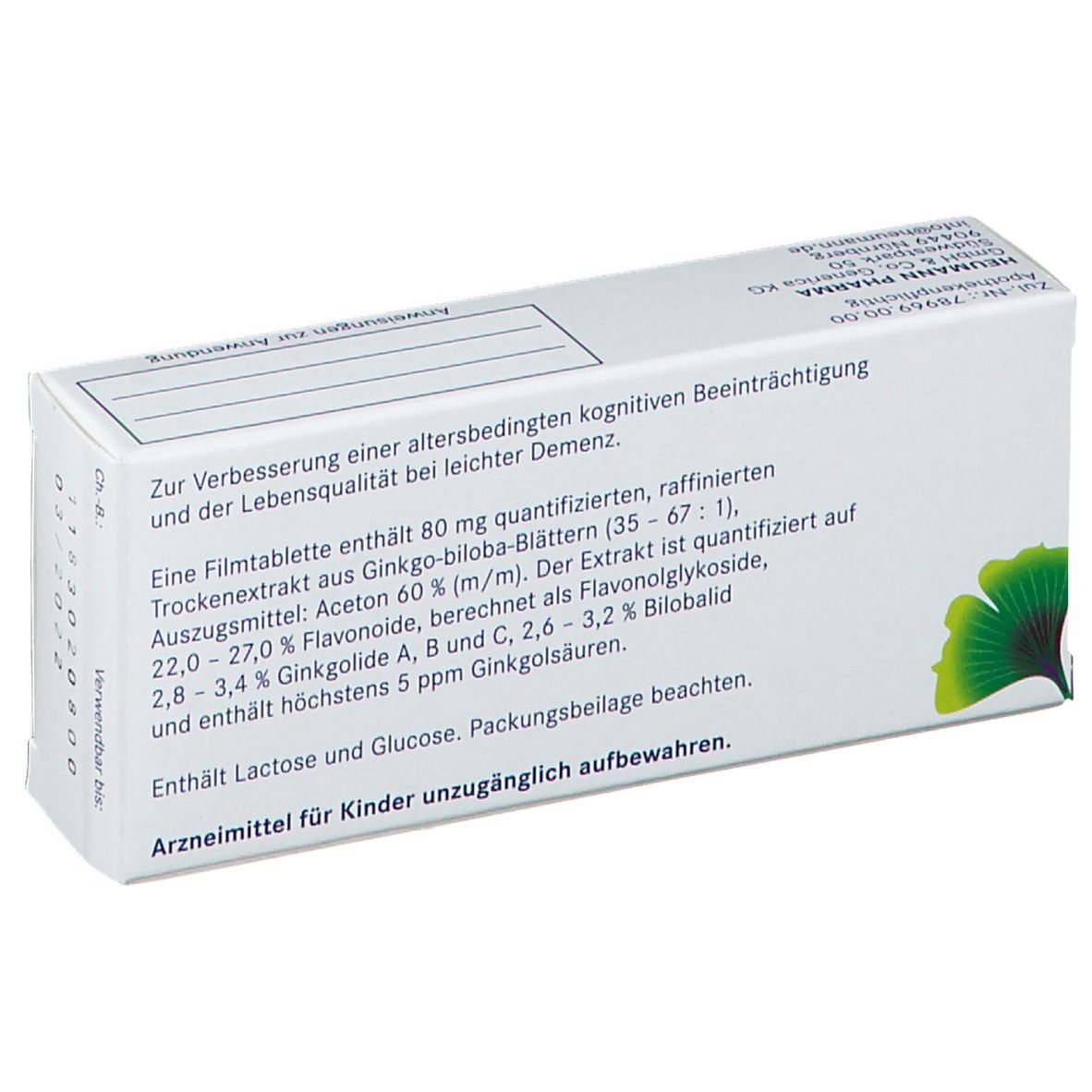 GINKGOVITAL® Heumann 80 mg