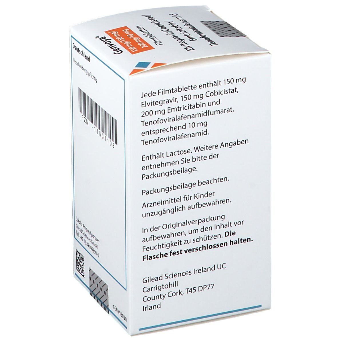 Genvoya® 150 mg/150 mg/200 mg/10 mg