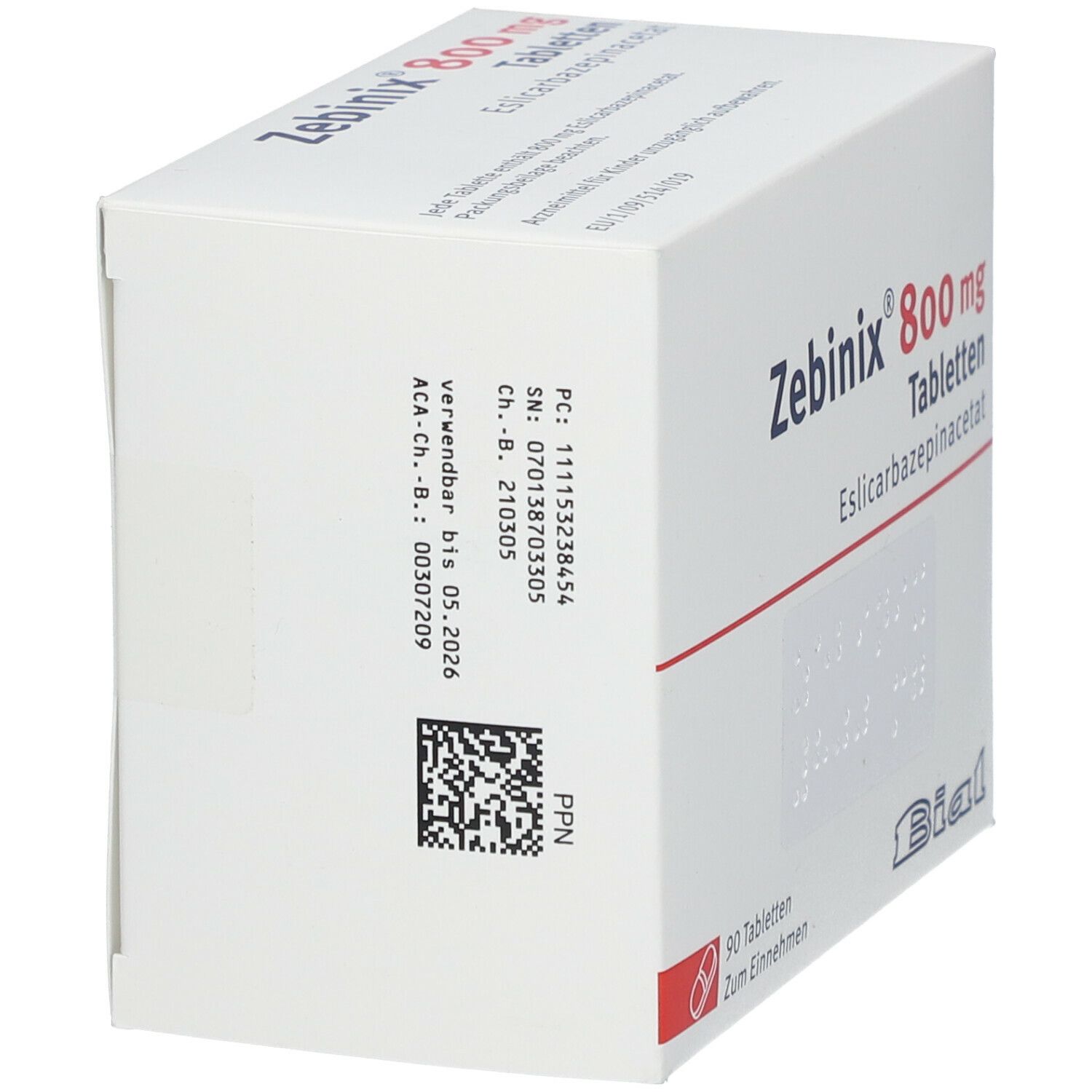 Zebinix 800 mg Tabletten 90 St